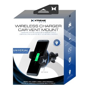 Universal Xtreme Wireless Charger Car Vent Mount, LED Indicator, Hold and Charge, 3-foot Micro-USB - 1 of 4