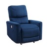 Velvet Power Rocker Reclining Chair with One-Touch Control and Removable Seat Back - 4 of 4