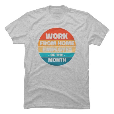 Men's Design By Humans Home office - employee of the month By RandomDudeArt T-Shirt
