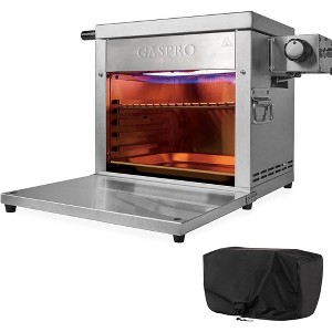 GASPRO Multi-Tasking Propane Infrared Steak Grill, XL Steakhouse & Cast-Iron Griddle 2-in-1 Outdoor Cooking Master | 125 in² Extra Large Cooking Area - 1 of 4