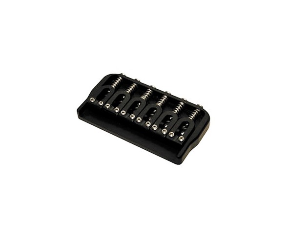 Hipshot 6-String US Fixed Guitar Bridge .125 Black