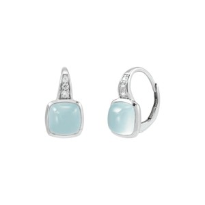 Silpada 'Double Take' Chalcedony Earrings In Sterling Silver - 1 of 4
