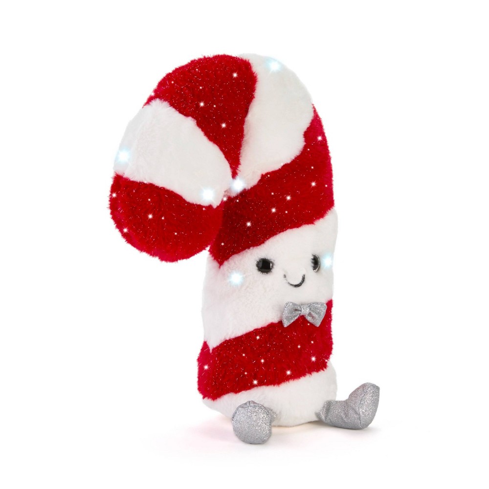 FAO Schwarz 12" Glow Brights Candy Cane Plush