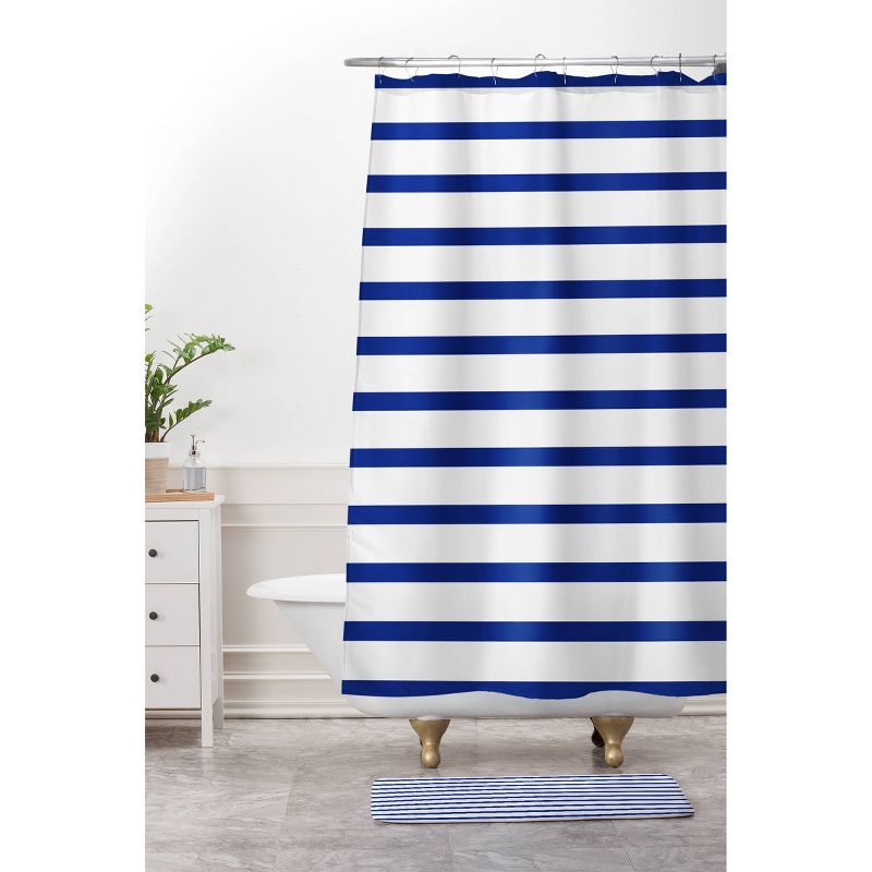 Sheila Wenzel-Ganny Cool Color Palette Shower Curtain Navy - Deny Designs, 3 of 6