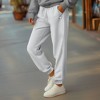 Dalix Heartly Ghost Embroidery Heavy Weight Fleece Sweatpants Soft Lounge Pant Drawstring Waistband Pockets Womens - 4 of 4