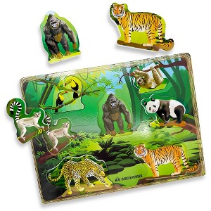 Wooden Puzzle by Big Discoveries - Montessori Toy for Toddlers