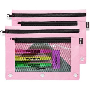 Enday Double Zipper Binder Pencil Pouch - 1 of 4