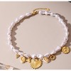 Pearl Necklace for Women - HTUTWOO™ with Gold Celestial Charms, Adjustable Jewelry, for Everyday Wear&occasions - 3 of 4