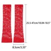 INSPIRE CHIC Women's Long Elastic Mesh Rhinestone Cosplay Net Half Finger Sleeves Gloves for Female Dance Party 1Pair - 2 of 4