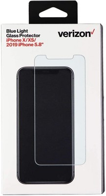 Verizon Blue Light Tempered Glass Screen Protector for iPhone 11 Pro, iPhone X/Xs (5.8")