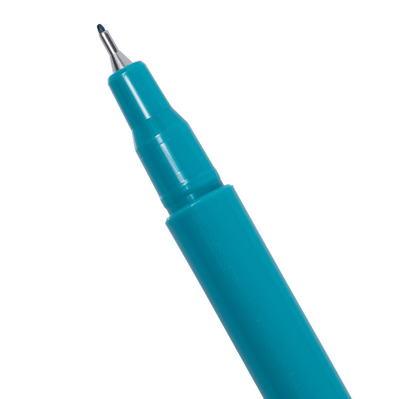 Marvy Uchida Le Pen Felt Pen Ultra Fine Point Teal Ink 2/Pack (7655875A), 5 of 6