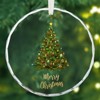 Christmas Ornaments, Christmas Tree Ornaments, Elegant Glass Christmas Tree Ornament - Merry Christmas Round Holiday Decoration - 4 of 4