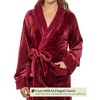 PAVILIA Soft Plush Women Fleece Robe, Cozy Warm Housecoat Bathrobe, Fuzzy Female Long Spa Robes - 2 of 4
