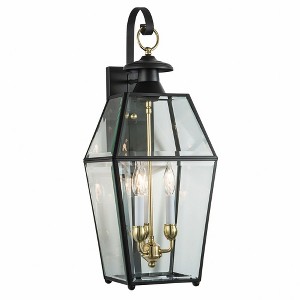 Norwell Lighting Olde Colony 3 - Light Wall Light in  Black - 1 of 4