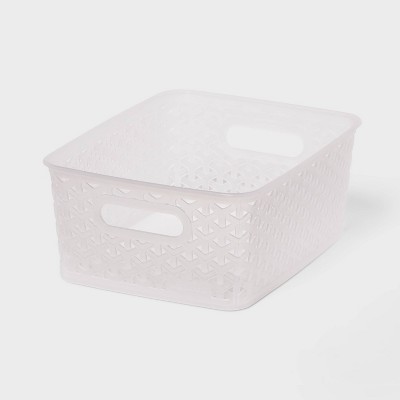 Y-Weave Small Decorative Storage Basket Translucent - Brightroom™