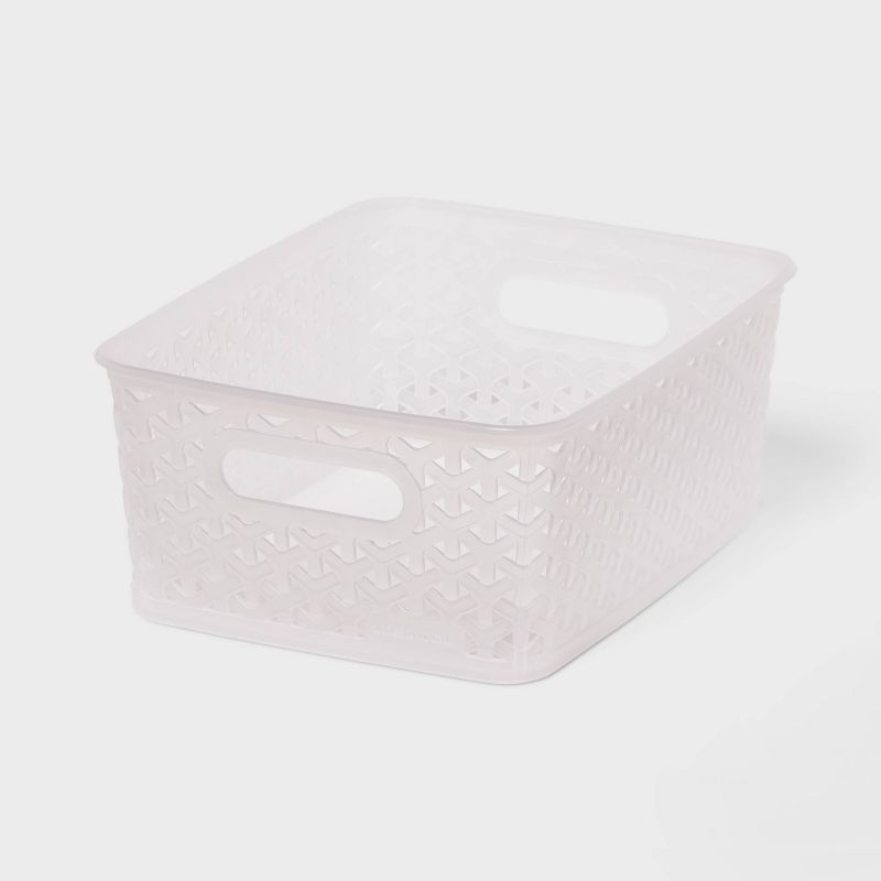 Y-Weave Small Decorative Storage Basket Translucent - Brightroom&#8482;, 1 of 6