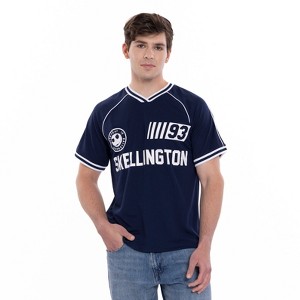 Disney Nightmare Before Christmas Jack Skellington Mesh Soccer Jersey Athletic V-neck Raglan T-Shirt Adult - 1 of 4