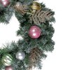 Northlight Pre-Decorated Frosted Artificial Christmas Wreath with Ornaments - 24" - Unlit - 2 of 3
