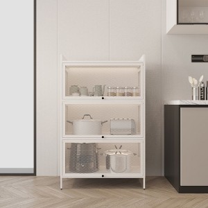 Sideboard Buffet Cabinet, Kitchen Buffet Storage Cabinet With 3 Sliding Door Minimalism Cupboard, Modern Coffee Bar Cabinet - 1 of 4