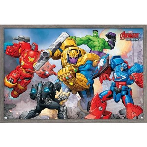 Trends International Marvel Avengers: Mechstrike - Battle Framed Wall Poster Prints - 1 of 4