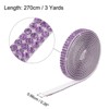 Unique Bargains Self-Adhesive DIY Crafts Decorations Crystal Rhinestone Diamond Ribbon 3 Rolls - 3 of 4