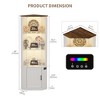Fredees 69" Display Cabinet with Pop-Up Glass Doors, RGB LED Lights, Motion Sensor, Movable Shelves, Corner Bookcase - 2 of 4