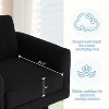 360° Modern Swivel Accent Chair, 30"W Teddy Upholstered Round Barrel Armchair, Comfy Single Lounge Sofa - ModernLuxe - 4 of 4