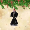 Italian Ornaments 6.5 Inch Lady With Black Velvet Skirt. Ornament Italian Fashion Tree Ornaments - 2 of 3