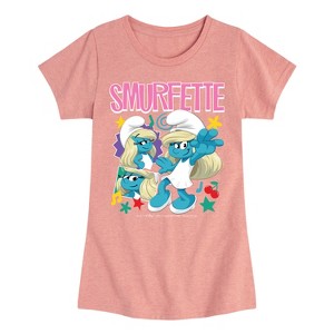Girls' - Smurfs - Smurfette Fitted Short Sleeve Graphic T-Shirt - 1 of 4