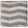 Moti Kobe Ottoman Pouf Gray/Beige Upholstered 18"D x 18"W x 18"H - 4 of 4