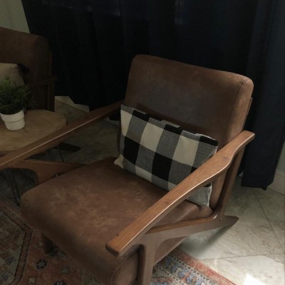 Bianca Solid Wood Chair Camel Brown Buylateral Target