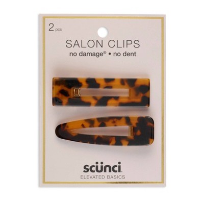 scunci Salon Clip - Tort - 2ct
