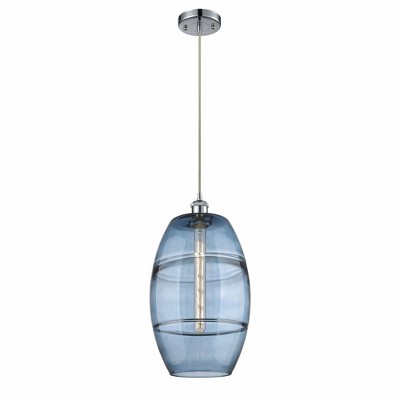Vaz - 1 Light Cord Hung Mini Pendant In Industrial Style-18.5 Inches Tall and 10 Inches Wide