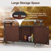 NicBex 1 Shelf Rolling Kitchen Island Cart with 2-Door Cabinet,Kitchen Island on Wheels with Storage and Large Work Top,Island Table for Kitchen - 4 of 4
