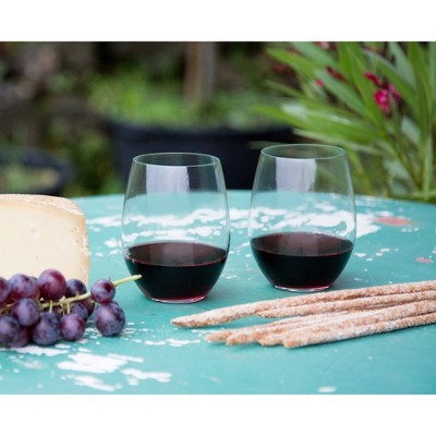 Riedel O Cabernet/Merlot Stemless Crystal Wine Glass Set