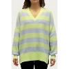 Women's OVERSIZED OTTOMAN RUGBY STRIPED SWEATER - RD Style - 2 of 2