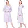 PAVILIA Women Robe with Hood, Fleece Plush Soft Long Hooded Robe, Fluffy Fuzzy Cozy Warm Bathrobe Shower Spa House - 3 of 4