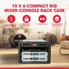 SKB Roto Rack/Mixer Console, 10U Slanted Rackmount on top, 6U Rackmount in Front with Steel Threaded Rails, Hard Lid and Doors and Side Access Ports - 2 of 4