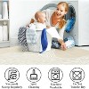 Washable Runner Rug Modern Abstract Runner Non Slip Non Shedding Kitchen Rugs, Rubber Backed Entryway Rug, Soft Low Pile Neutral - 4 of 4