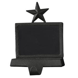 Park Designs Black Chalkboard Stocking Hanger 5"H - 1 of 3
