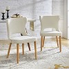 Leticia Mid-century Modern Wingback Dining Chair with Solid Wood Legs Set of 2|ARTFUL LIVING DESIGN - 2 of 4