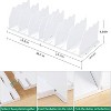 MaseiKar Adjustable Shelf Divider for Closet, Clear Purse Organizers, Acrylic Storage Organizer, Bookshelf Separator Dividers in Bedroom, Office - 2 of 4