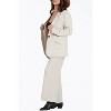 Women's OVERSIZED SINGLE-BREASTED LINEN-BLEND BLAZER - LUCCA - 2 of 4