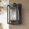 Minka Lavery Modern Outdoor Wall Light Fixture Sand Coal 12 1/4" Clear Seeded Glass for Post Exterior Barn Deck House Porch Patio - 2 of 4