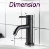 Grungis Single Hole Bathroom Sink Faucet,Bathroom Faucets for Home Sinks - 3 of 4