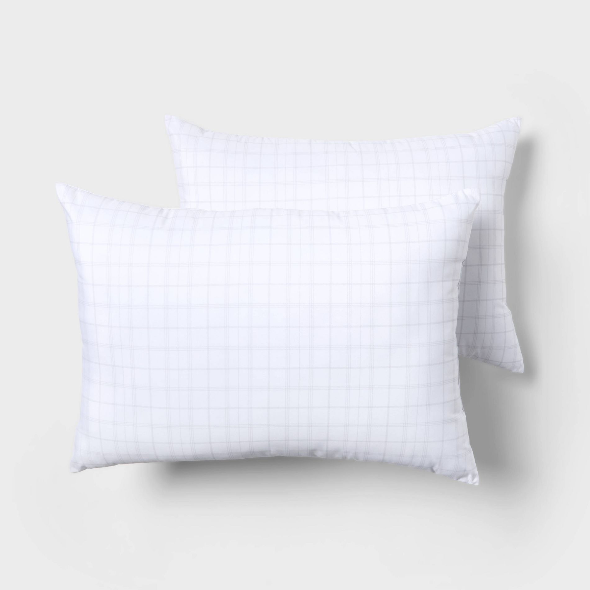 Standard/Queen 2pk Firm Support Dorm Bed Pillows Cover Made with Recycled Materials Moisture Wicking Allergy Protection - Room Essentials™