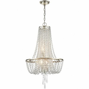 Crystorama Lighting Arcadia 4 - Light Chandelier in  Antique Silver - 1 of 3