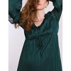 Women's V-Neck Long Sleeve Tiered Maxi Dress | Motherhood Maternity - 4 of 4