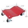 NAYSAYE Car Wheel Dolly Set of 4 Heavy Duty Car Tire Dolly with Steel Frame 2500lb Capacity, Red, 11.8"*4.3"*75.9" - 3 of 4