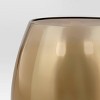 12.5oz Mirrored Glass Stemless Wine Glass Brown - Threshold™: Hand Wash, Cold Beverages, Drinkware for All Ages - 3 of 3